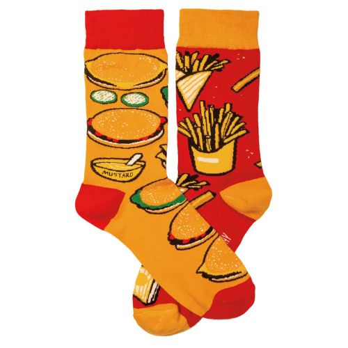 Free Burgers and Fries Comfy Socks With $195+ Orders